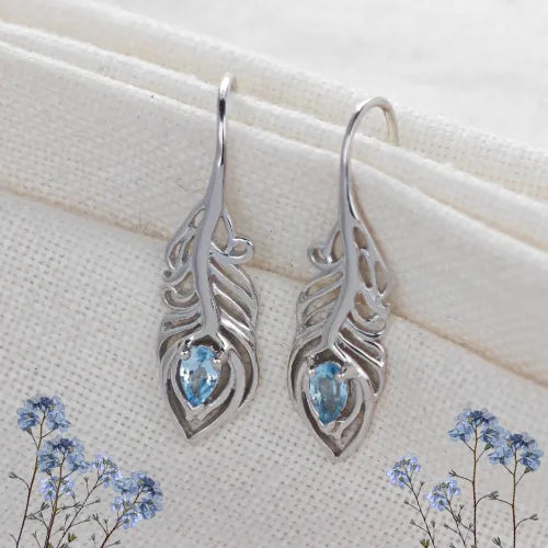 Blue Topaz jewellery – necklaces, rings, earrings – designed in the UK