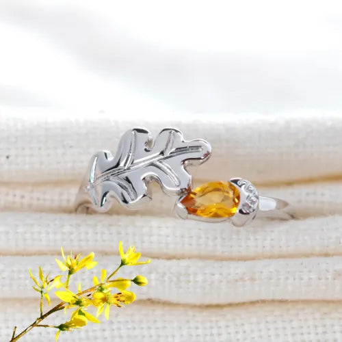 Citrine jewellery – rings – designed in the UK