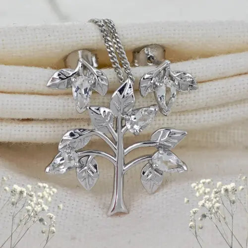White Topaz jewellery – necklaces, rings, earrings – designed in the UK