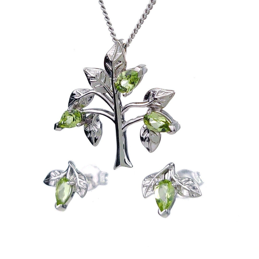 peridot metal necklace image 6
