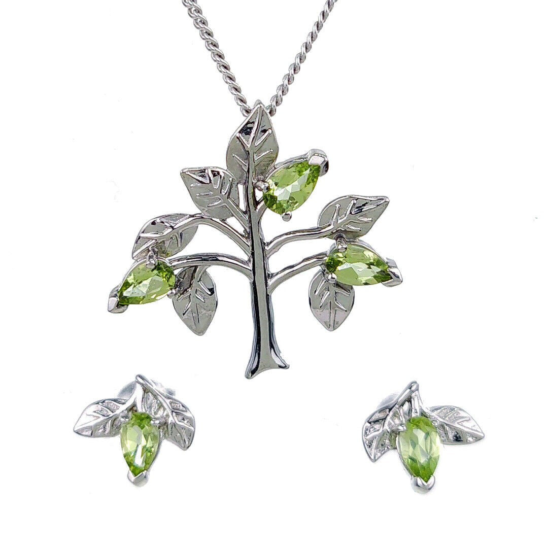 peridot metal necklace image 5