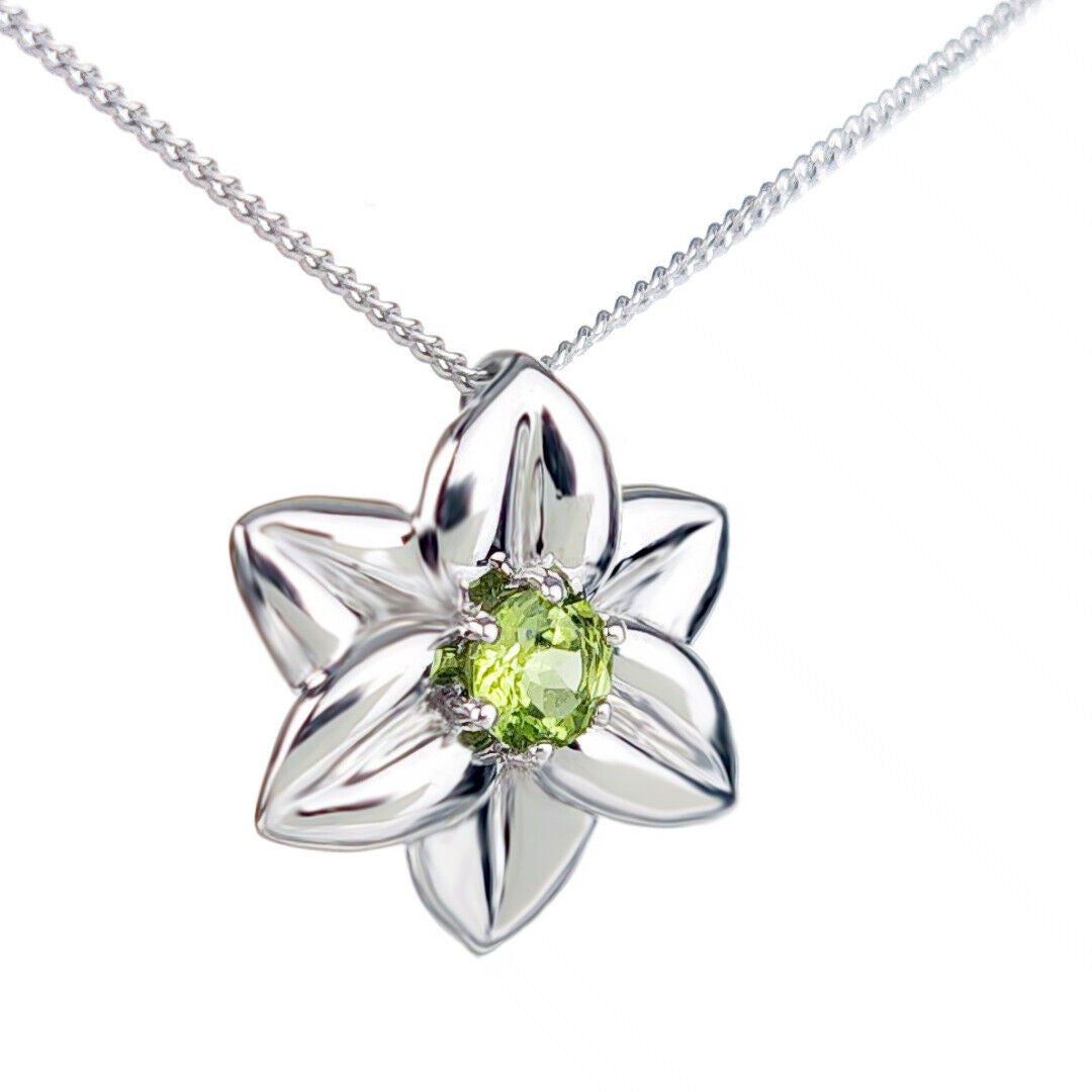 peridot metal pendant image 5