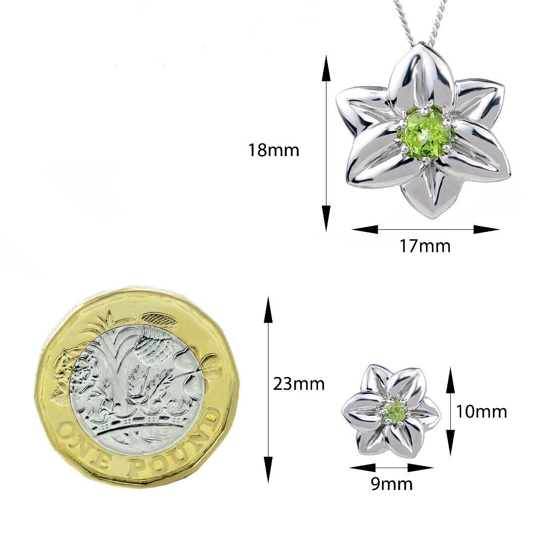peridot metal pendant image 3