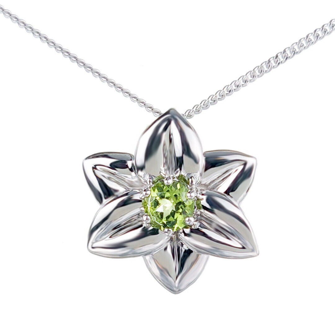 peridot metal pendant image 4