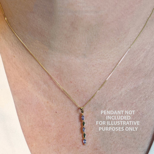 White Topaz Set Pendant and Earrings 9ct Yellow Gold Infinity Loop