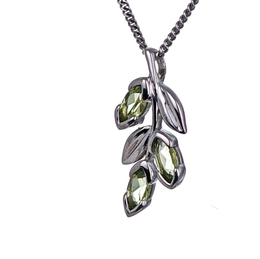 peridot silver pendant image 6