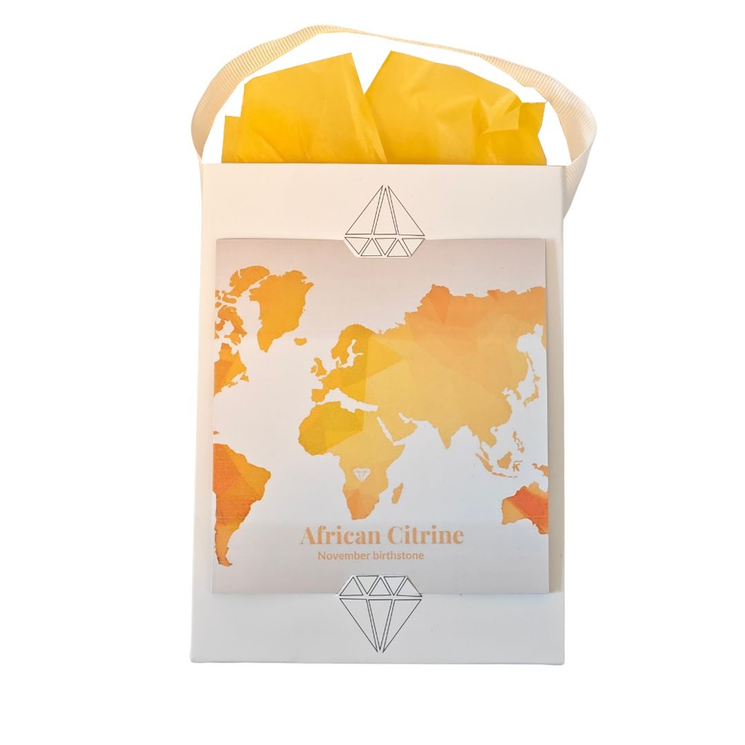 Citrine Pendant Sterling Silver Minimalist Marquise