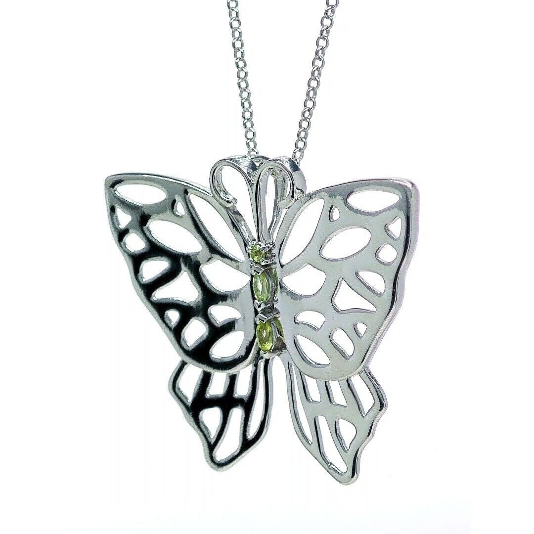 peridot metal necklace image 7
