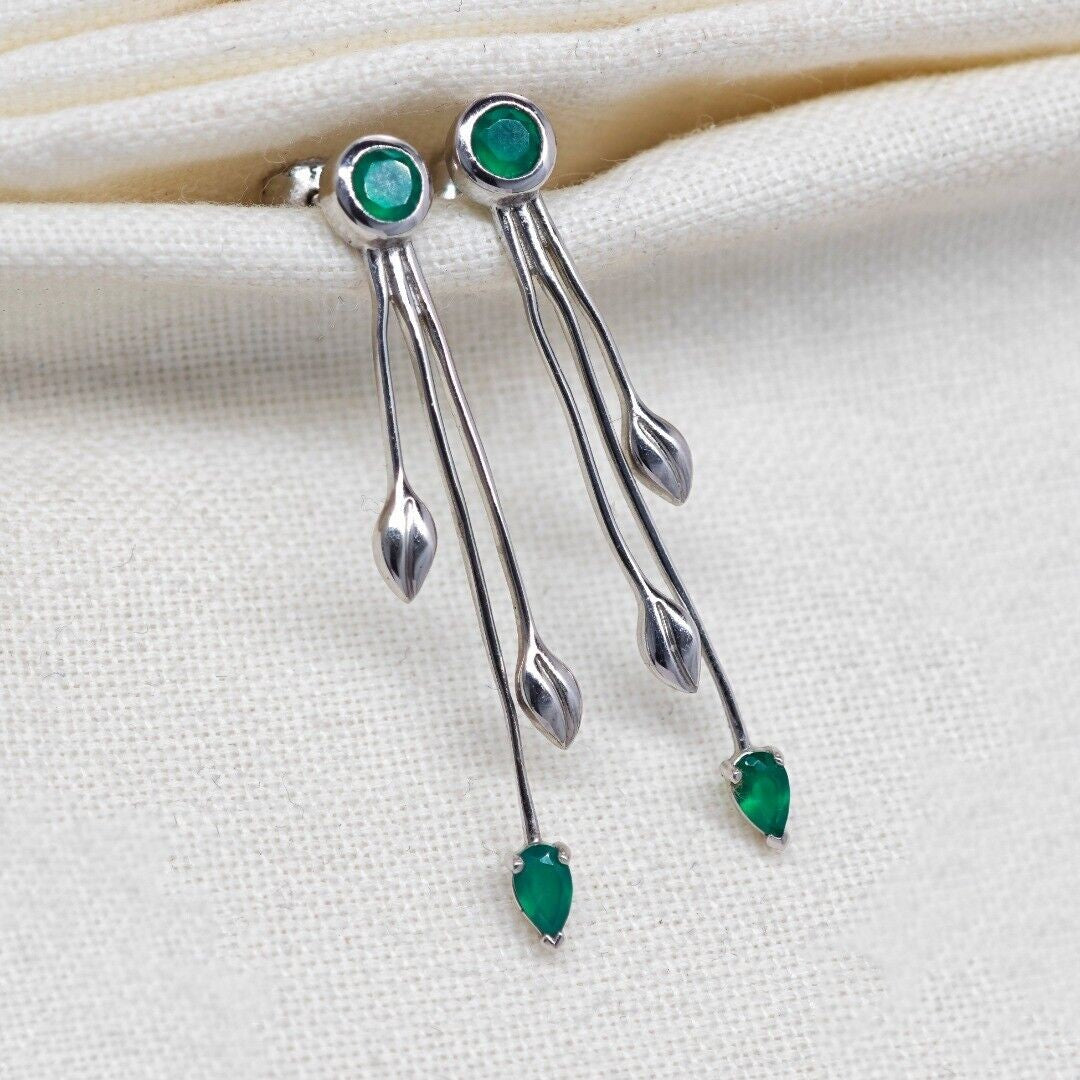 Peridot Infinity Loop Earrings in Gold Plated Sterling Silver