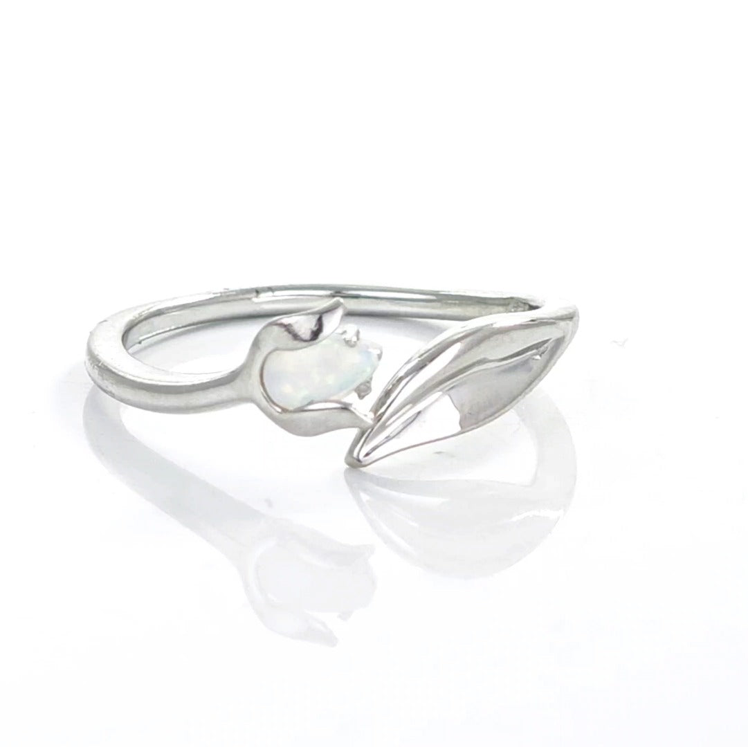 Opal Ring in Sterling Silver – Perfect Gift for Her