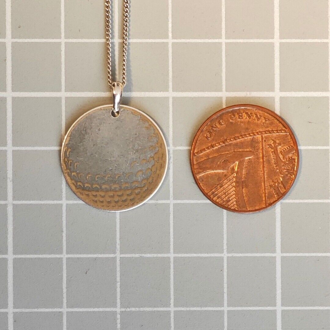 Sterling Silver Disc Necklace