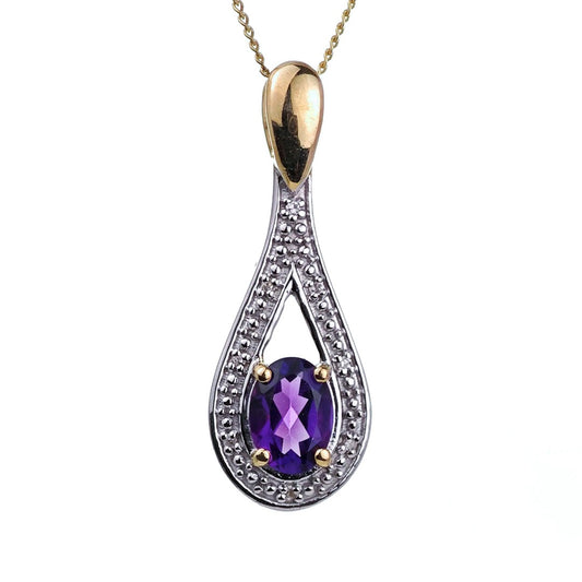 Amethyst Necklace in Gold – Perfect Gift for Her