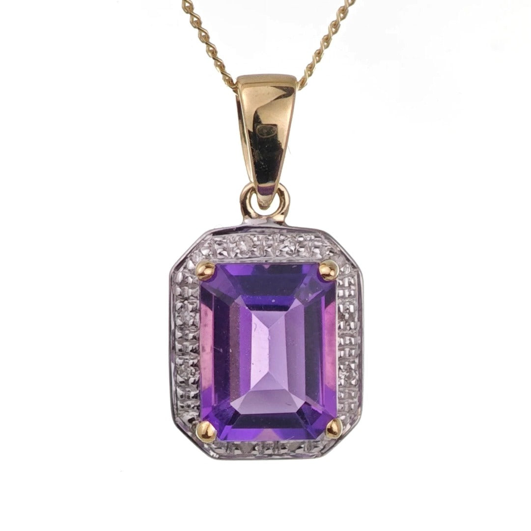 Amethyst Necklace in Gold – Perfect Gift for Her
