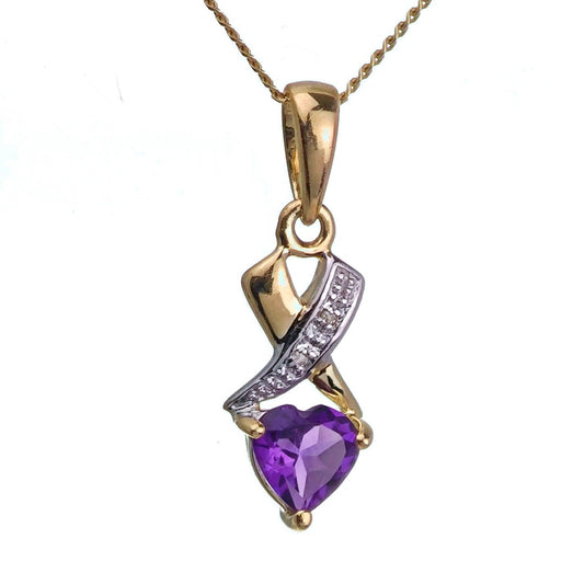 Amethyst Necklace in Gold – Perfect Gift for Her