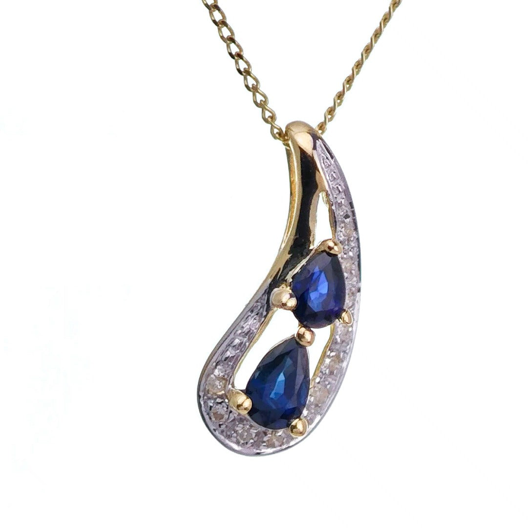 Sapphire Necklace in Gold – Perfect Gift for Her