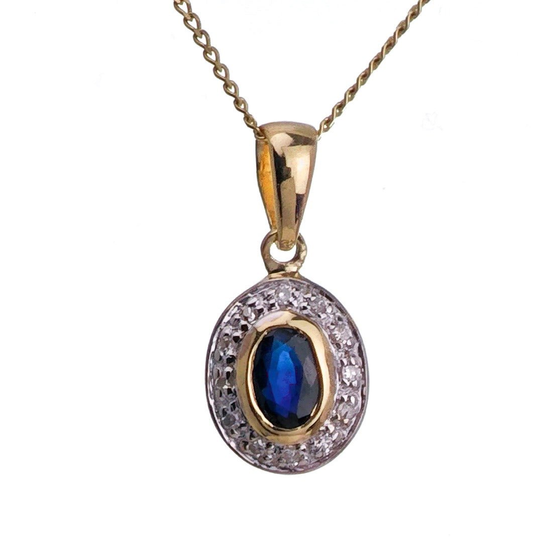 Sapphire Necklace in Gold – Perfect Gift for Her