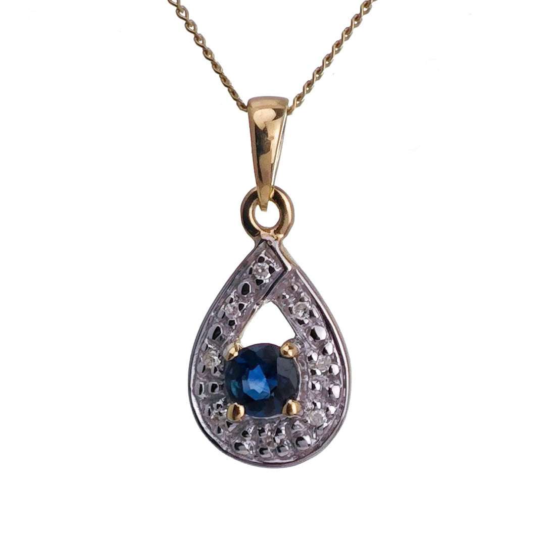 Sapphire Necklace in Gold – Perfect Gift for Her