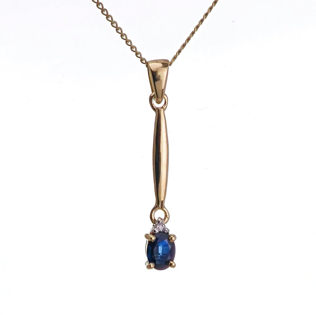 Sapphire Necklace in Gold – Perfect Gift for Her