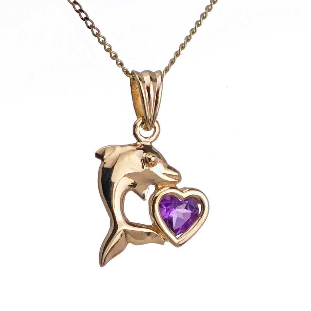 Amethyst Necklace in Gold – Perfect Gift for Her