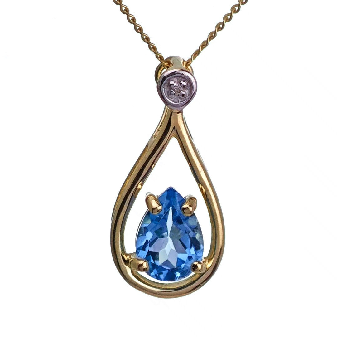 Topaz Necklace in Gold – Perfect Gift for Her