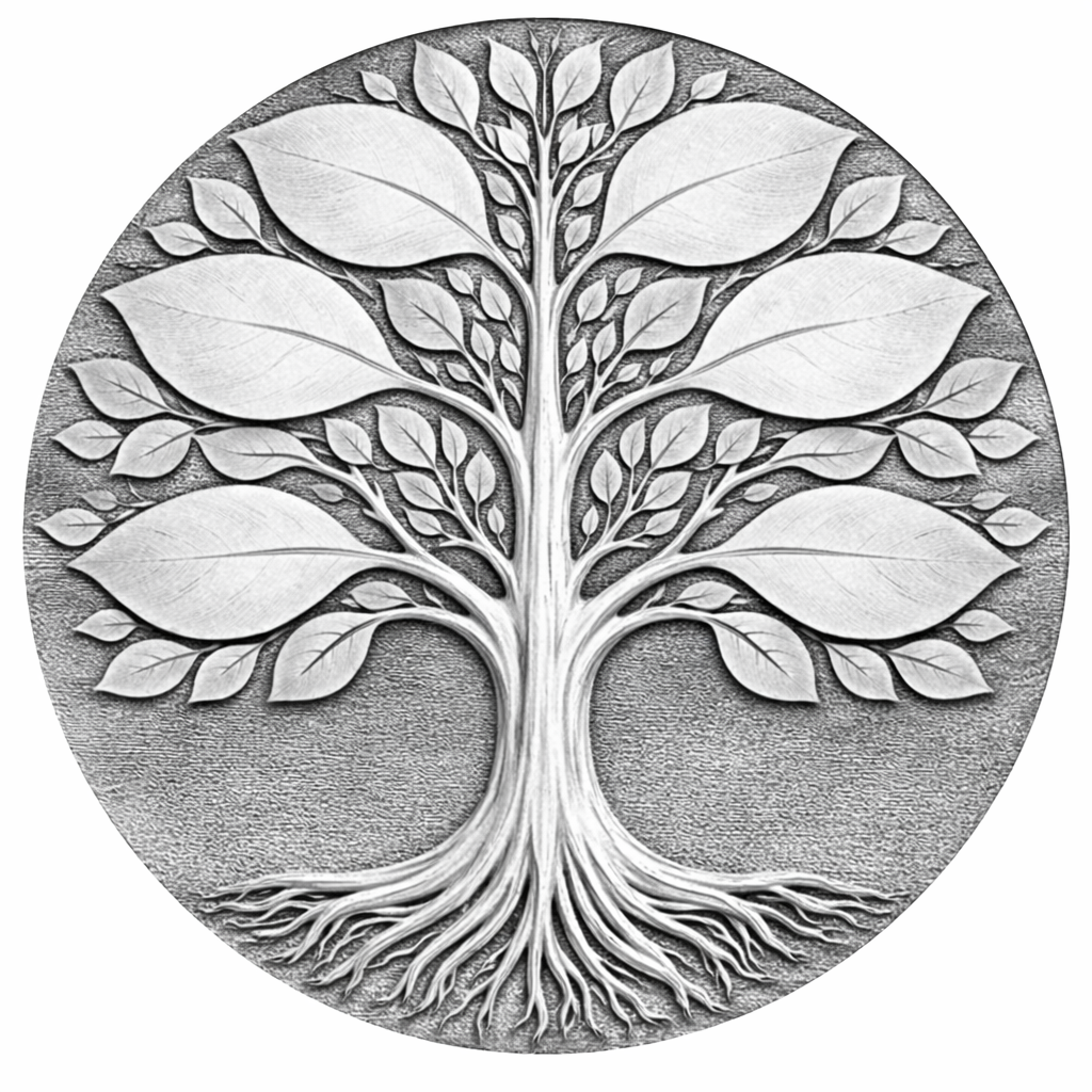 Sterling Silver Family Tree Necklace