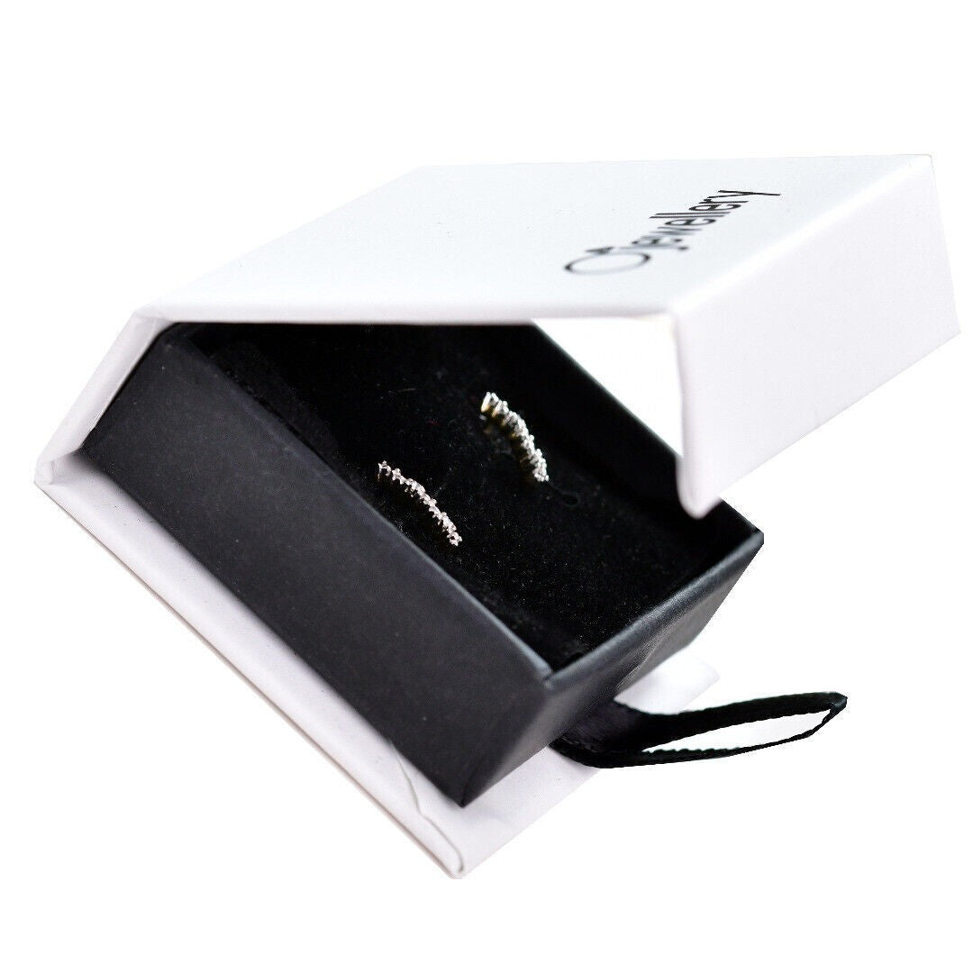 9ct Gold Earrings Diamond Illusion Set Stud Womens