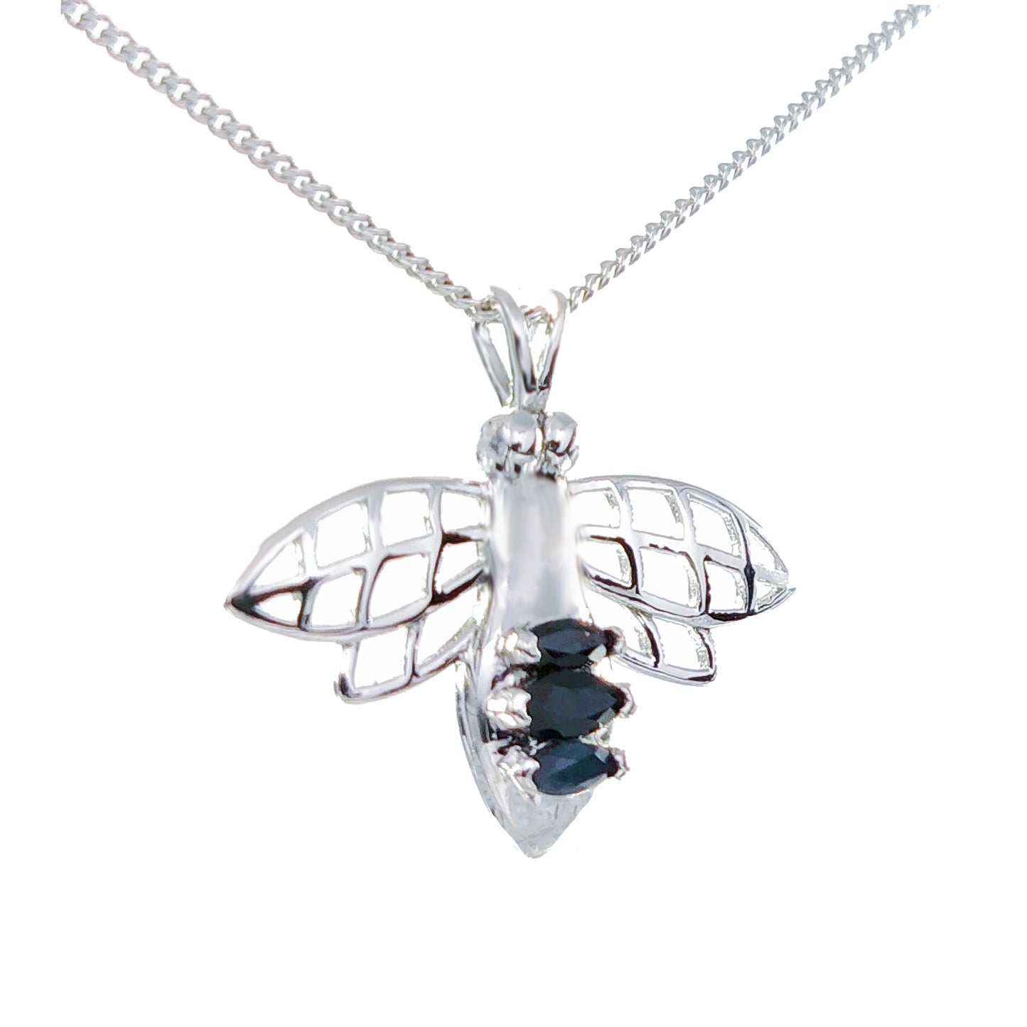 Sapphire Jewellery in Sterling Silver – Handcrafted Natural Gemstone