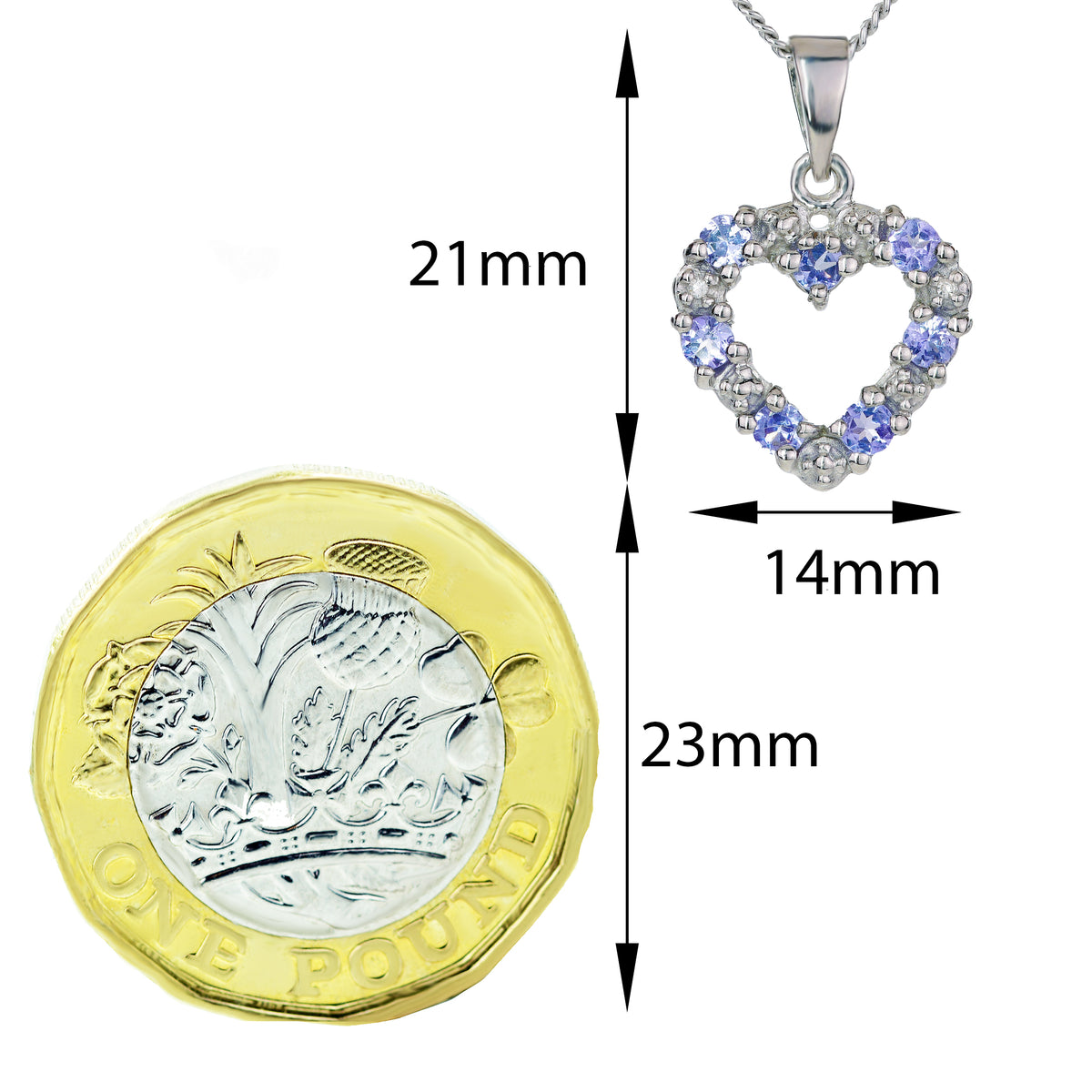 Tanzanite Necklace in – Handcrafted Natural Gemstone