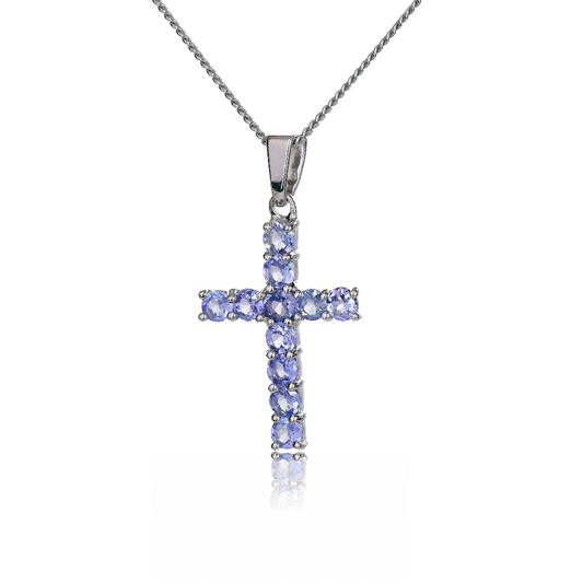 Tanzanite Necklace in Sterling Silver – Perfect Gift for Her