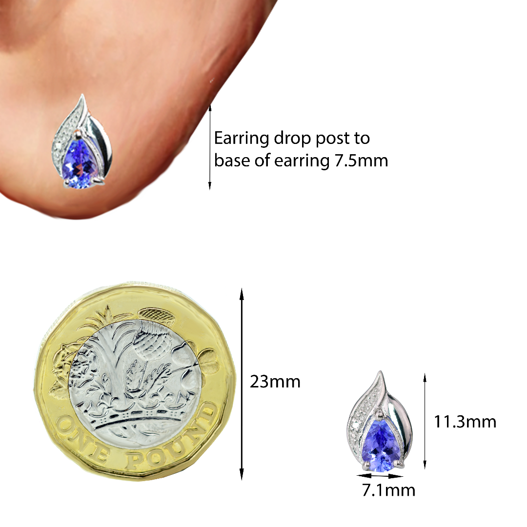 Tanzanite Earrings in – Presented in Gift-Ready Packaging