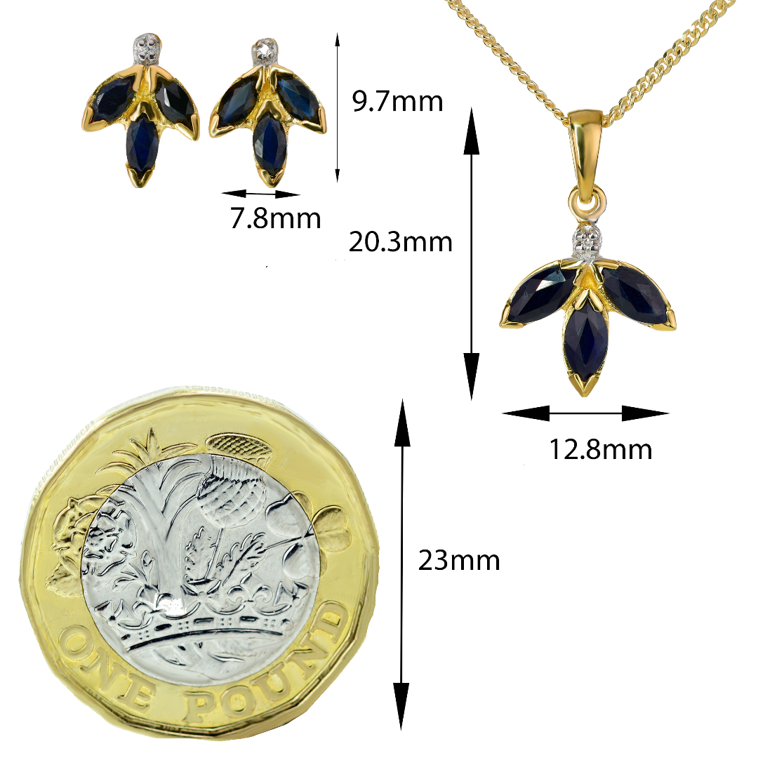 Sapphire Necklace in Sterling Silver – Presented in Gift-Ready Packaging
