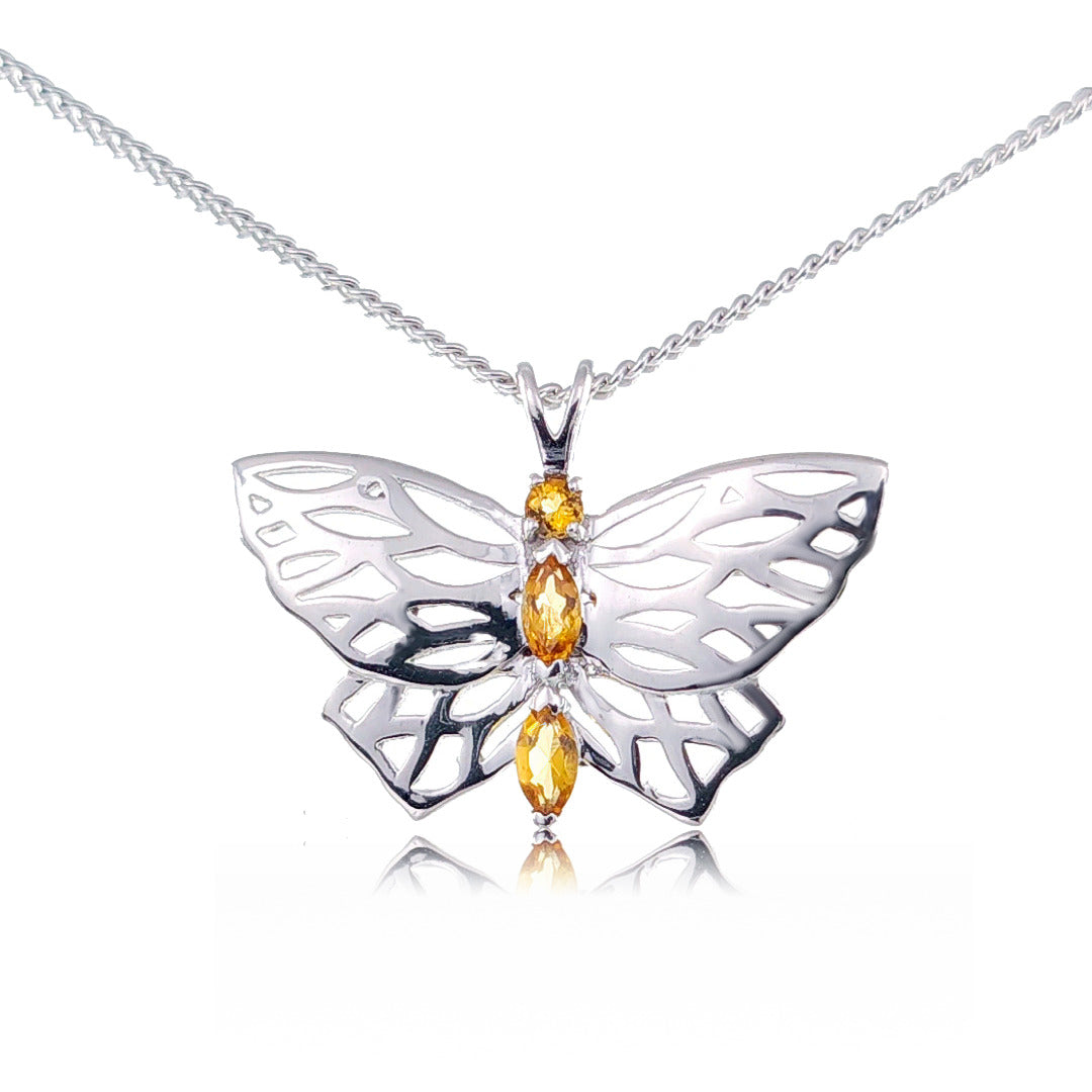 Citrine Necklace in – Perfect Gift for Her