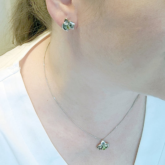 Peridot Earrings in Sterling Silver – Handcrafted Natural Gemstone