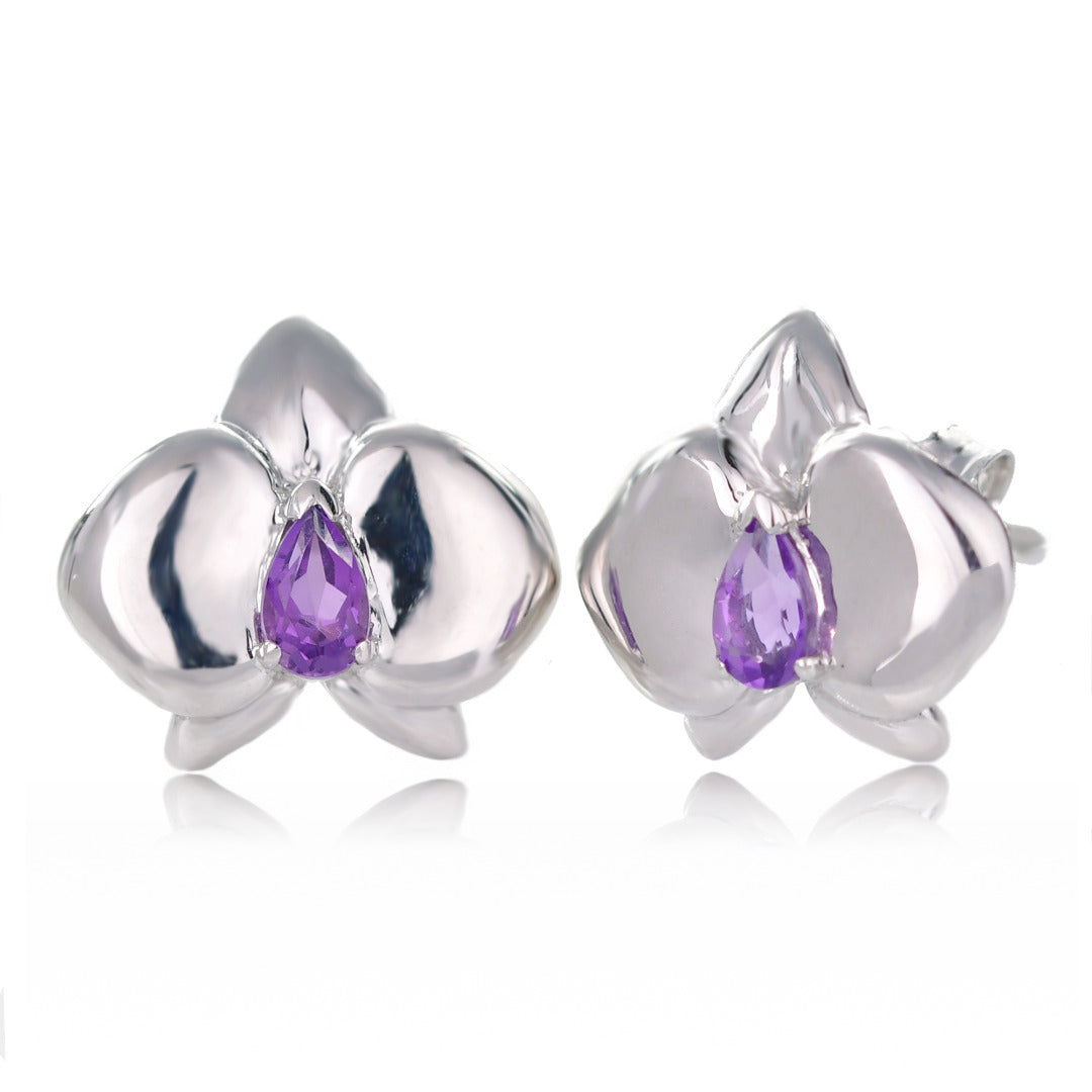 Amethyst Necklace in Sterling Silver – Handcrafted Natural Gemstone