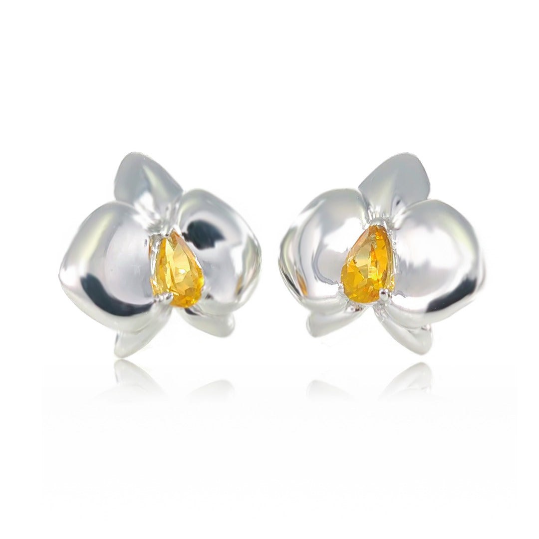 Citrine Earrings in Sterling Silver – Perfect Gift for Her