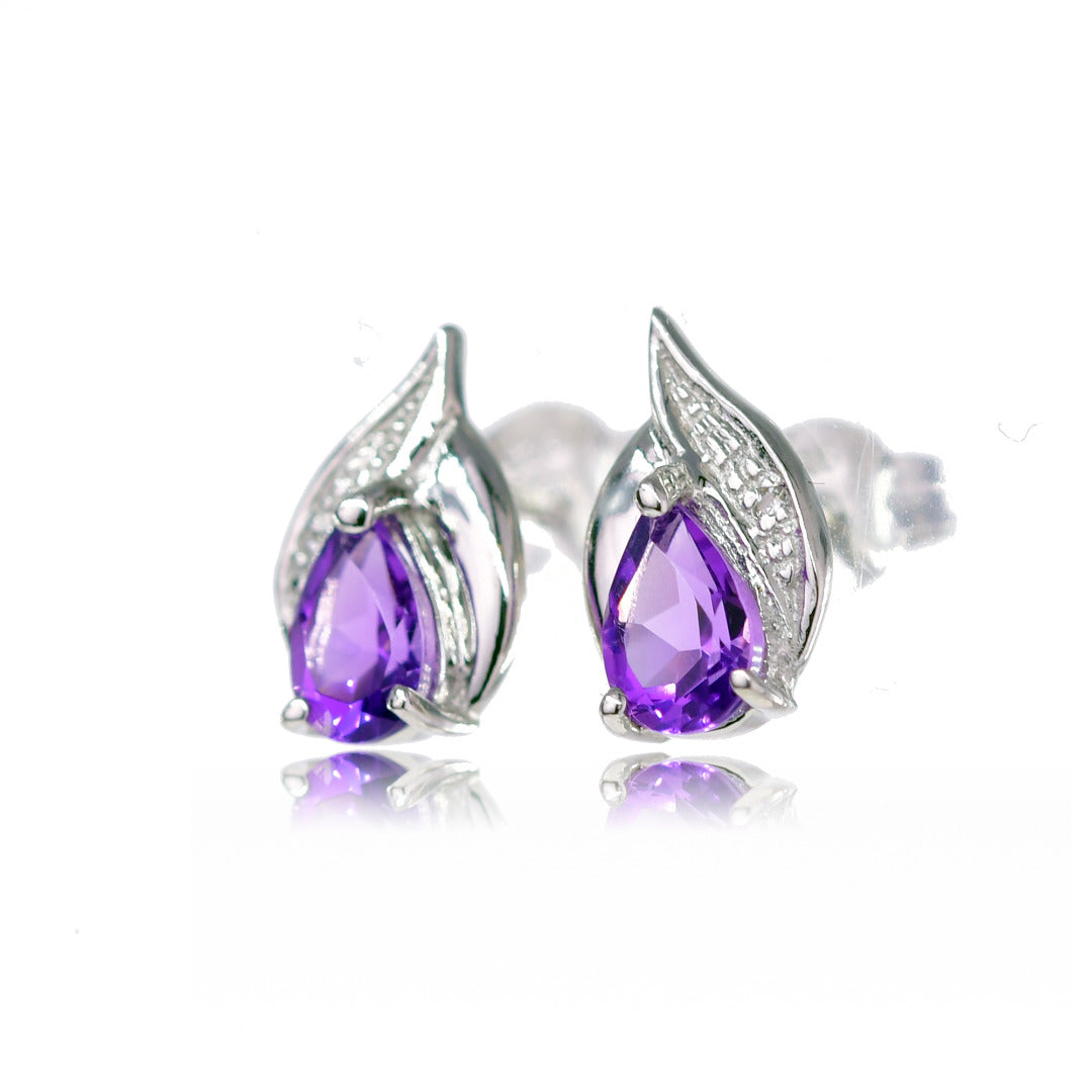 Amethyst Earrings in Sterling Silver – Perfect Gift for Her