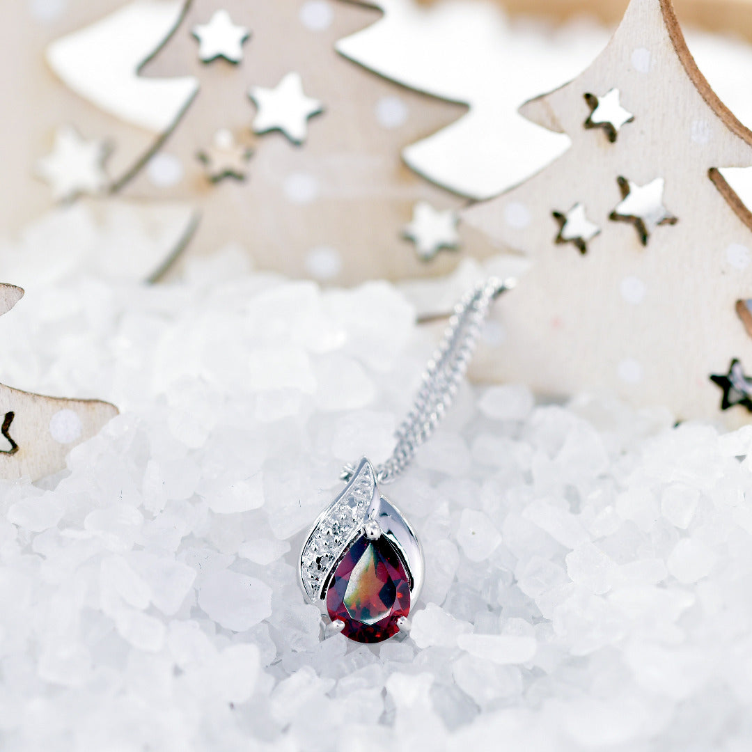Garnet Jewellery in Sterling Silver – Handcrafted Natural Gemstone