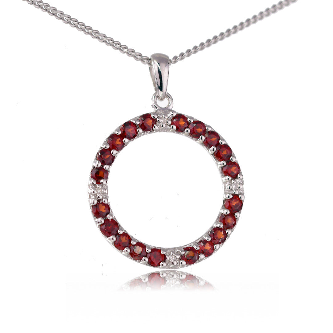 Garnet Jewellery in Sterling Silver – Handcrafted Natural Gemstone