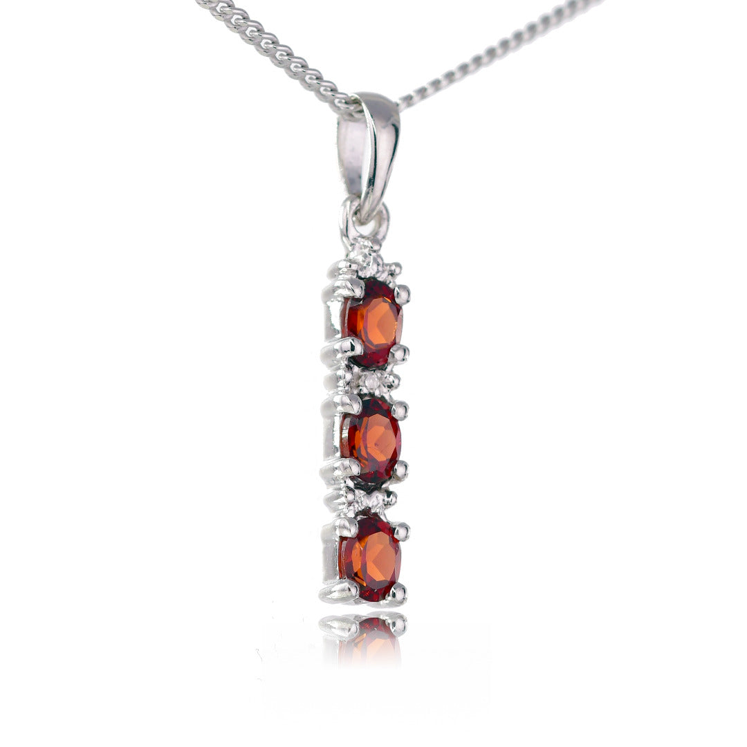 Garnet Jewellery in Sterling Silver – Perfect Gift for Her