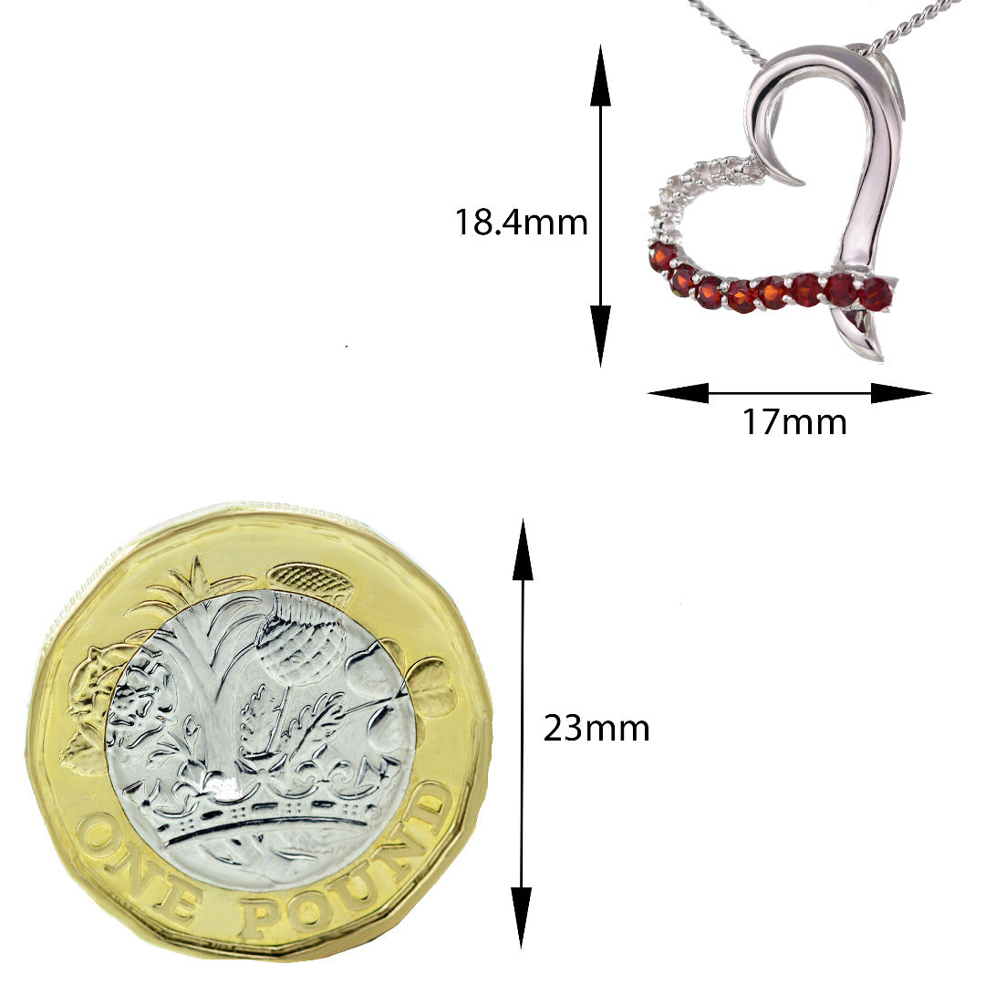 Garnet Jewellery in Sterling Silver – Presented in Gift-Ready Packaging