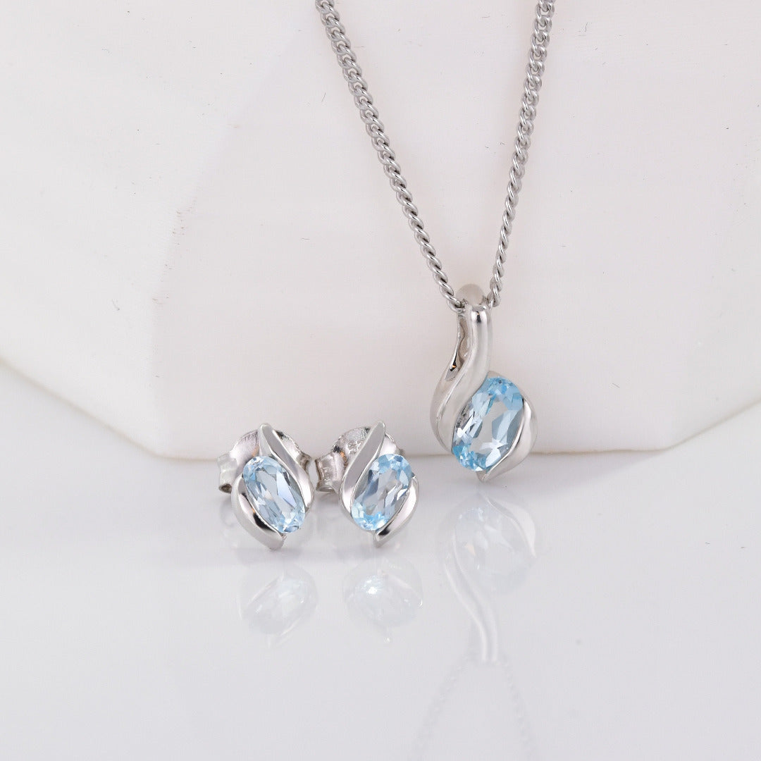 Topaz Necklace in Sterling Silver – Perfect Gift for Her