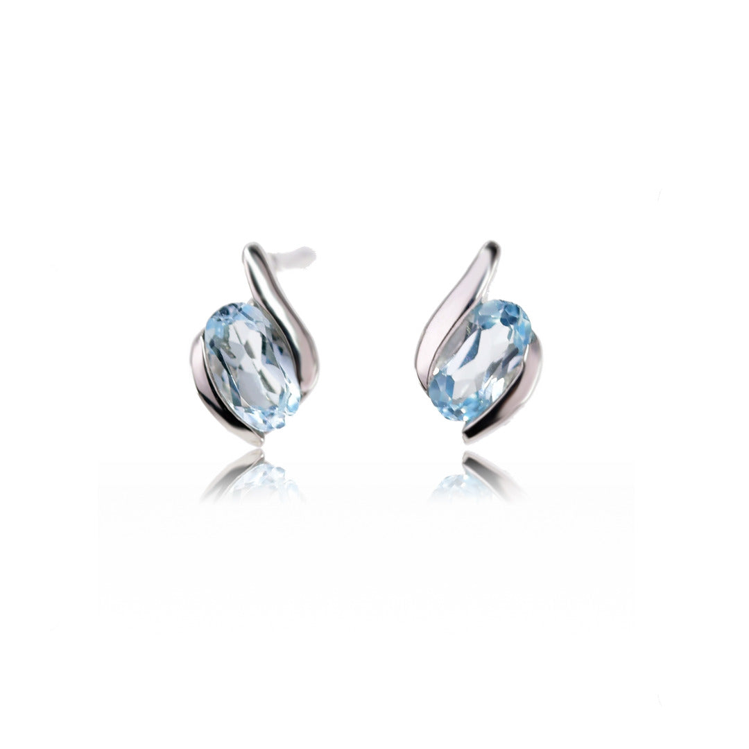 Topaz Earrings in Sterling Silver – Perfect Gift for Her