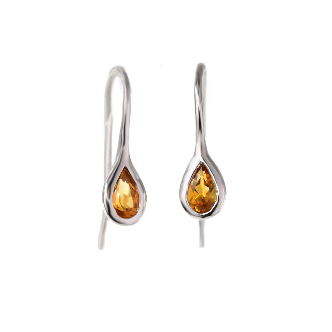 Citrine Earrings in Sterling Silver – Perfect Gift for Her