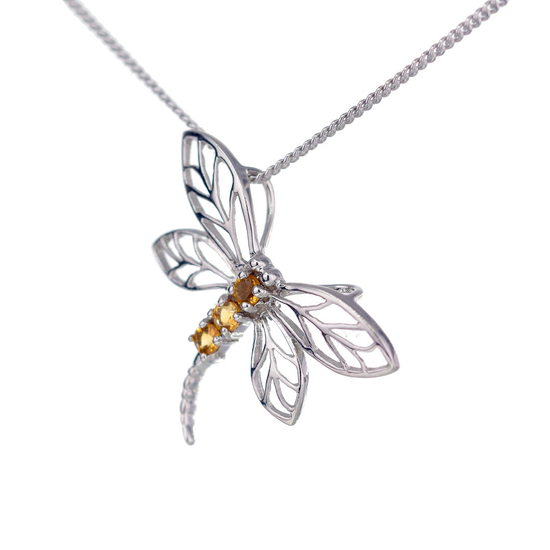 Citrine Necklace in Sterling Silver – Perfect Gift for Her