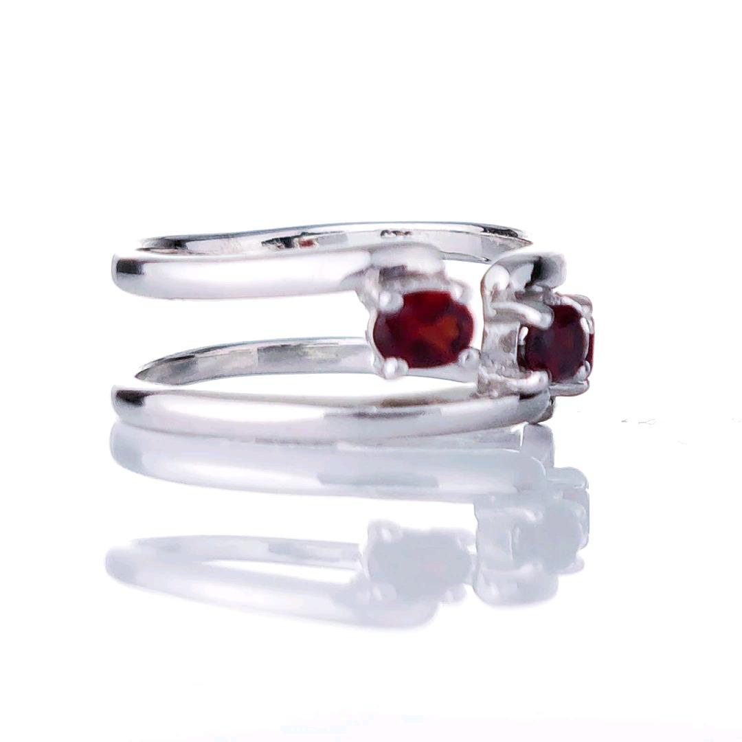 Garnet Ring in Sterling Silver – Presented in Gift-Ready Packaging