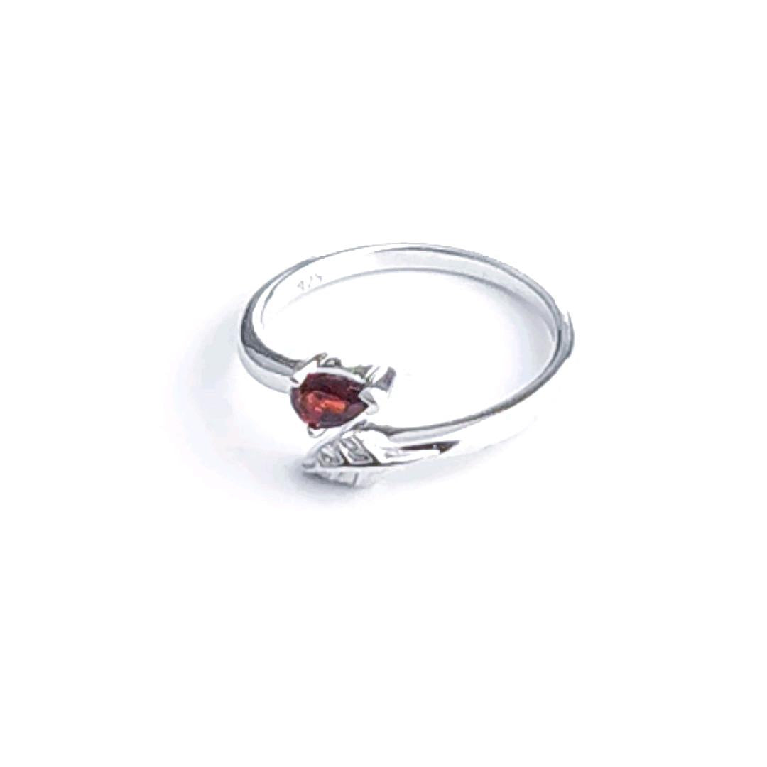 Garnet Ring in Sterling Silver – Perfect Gift for Her