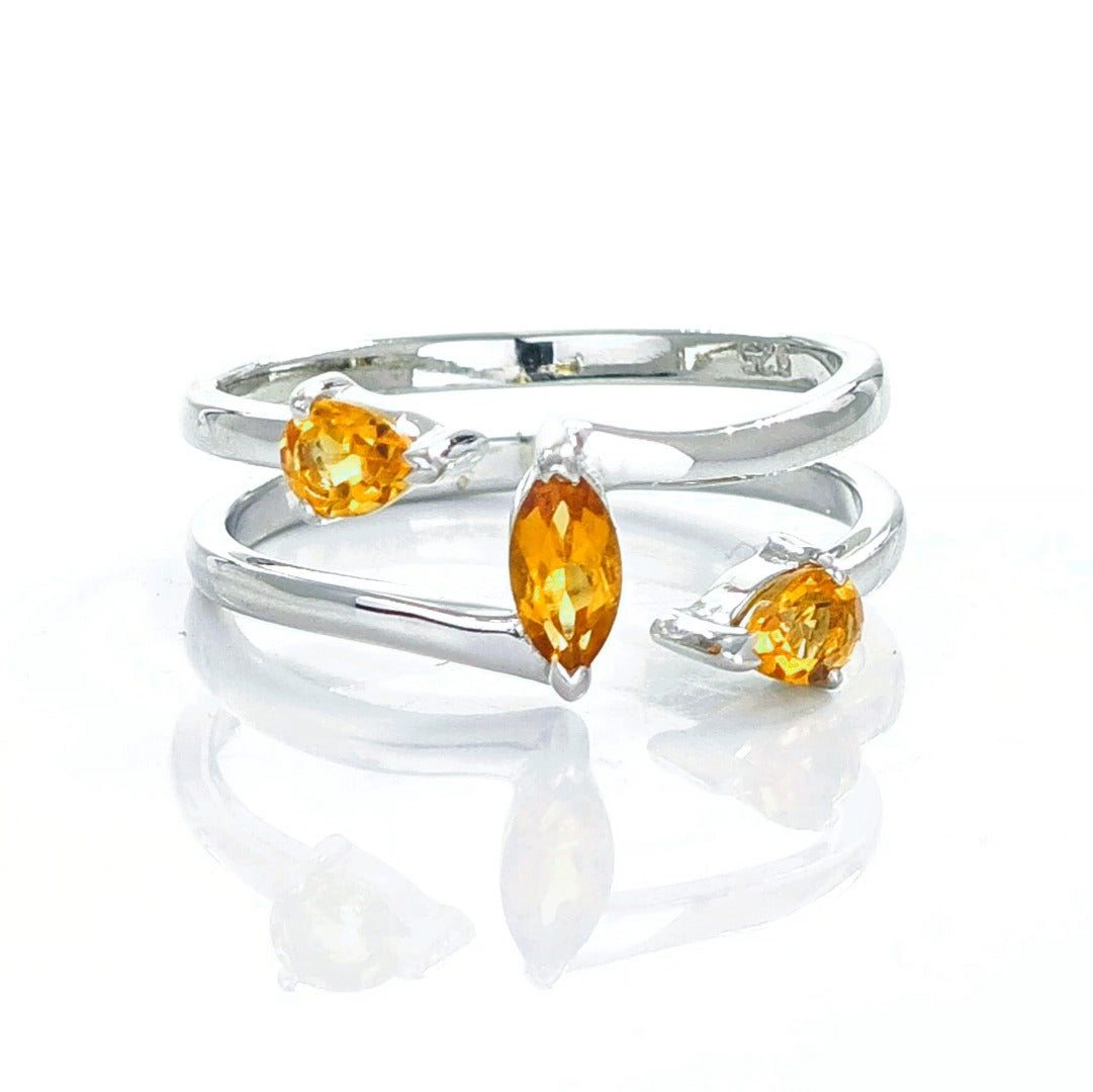 Citrine Ring in Sterling Silver – Perfect Gift for Her