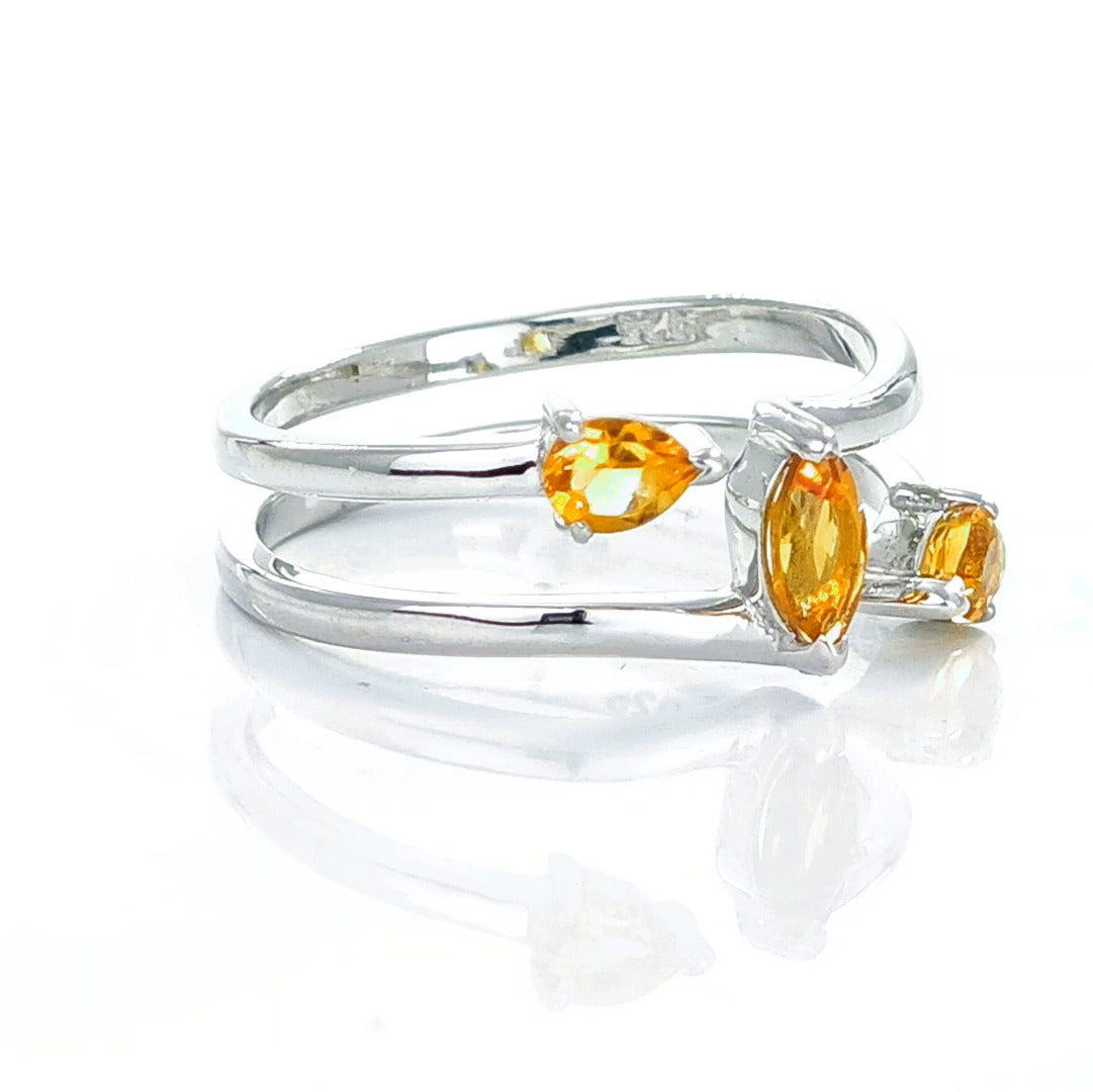 Citrine Ring in Sterling Silver – Perfect Gift for Her