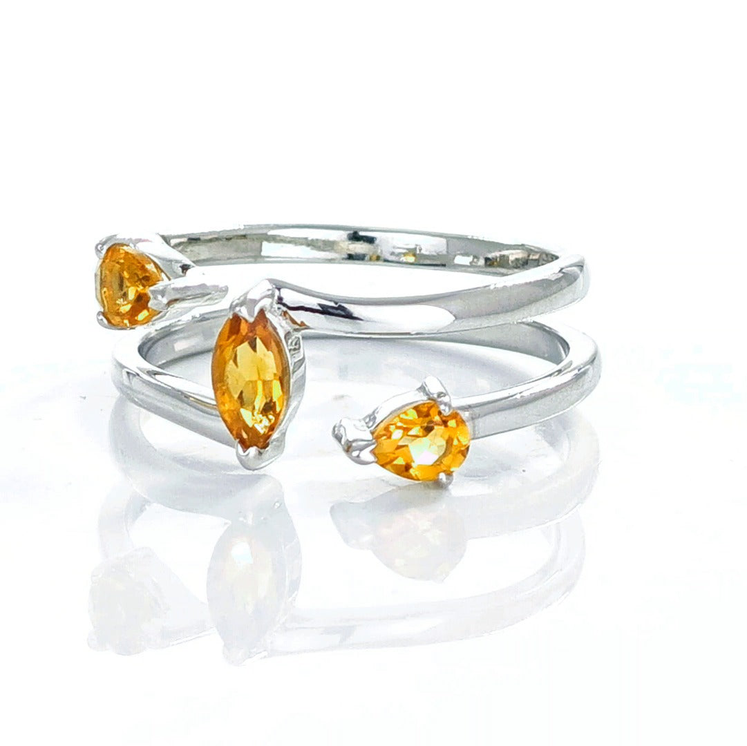 Citrine Ring in Sterling Silver – Presented in Gift-Ready Packaging