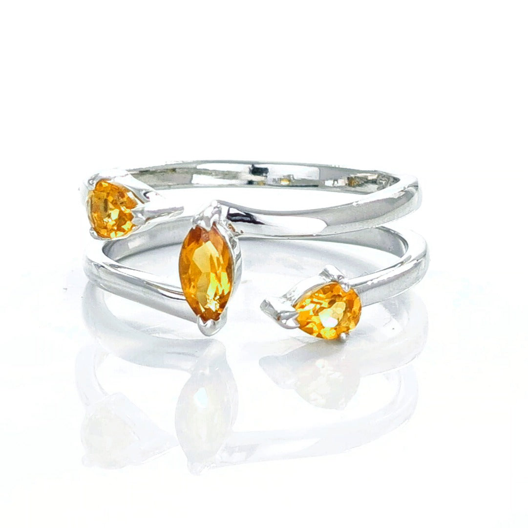 Citrine Ring in Sterling Silver – Perfect Gift for Her